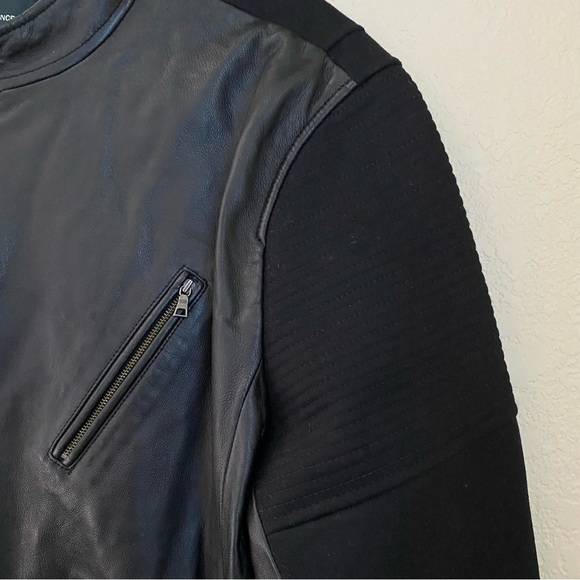 Vince Butter Soft Lamb Modern Moto Leather Jacket XXL black - Picture 4 of 11